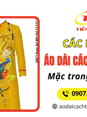 Các mẫu áo dài cách tân mặc tết dành cho nam