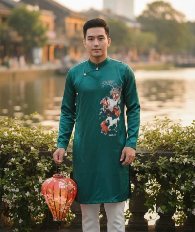 ÁO DÀI CÁCH TÂN NAM MÃ ĐÁO THÀNH CÔNG