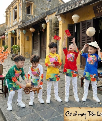 ÁO DÀI HỌA TIẾT RỒNG & HOA SEN