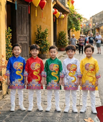 ÁO DÀI CÁCH TÂN CHẤT VẢI GẤM