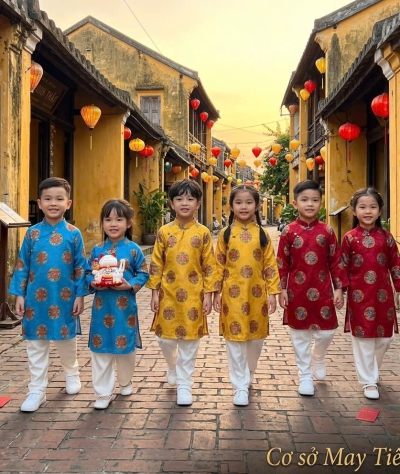 ÁO DÀI GẤM THÁI TUẤN