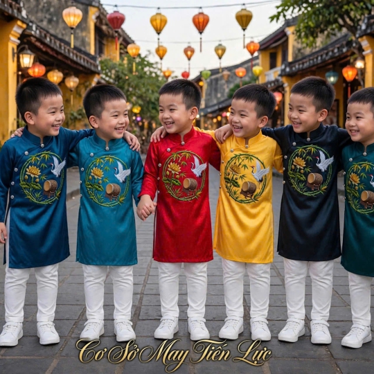 ÁO DÀI HỌA TIẾT SEN - HẠC
