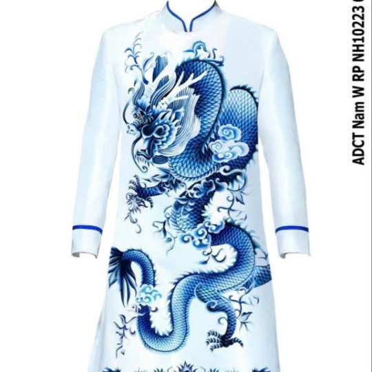 ÁO DÀI NAM HỌA TIẾT RỒNG