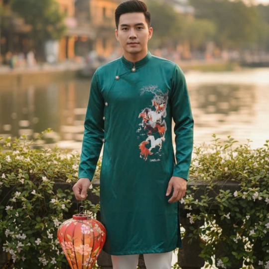 ÁO DÀI CÁCH TÂN NAM MÃ ĐÁO THÀNH CÔNG