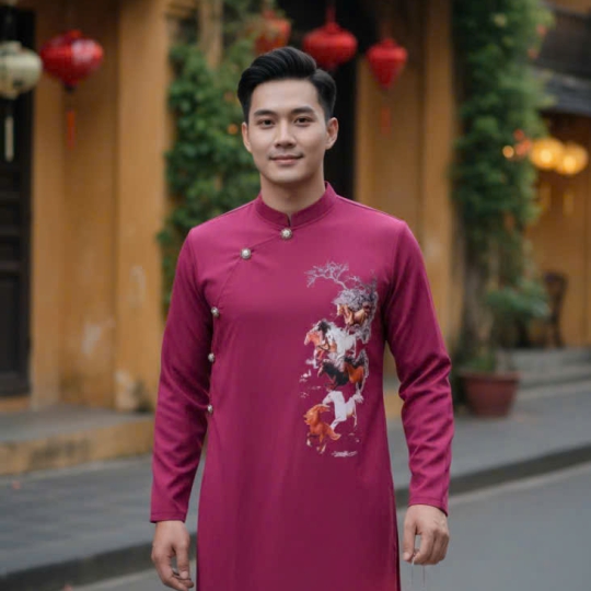 ÁO DÀI CÁCH TÂN NAM MÃ ĐÁO THÀNH CÔNG