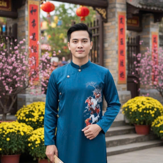 ÁO DÀI CÁCH TÂN NAM MÃ ĐÁO THÀNH CÔNG