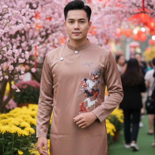 ÁO DÀI CÁCH TÂN NAM MÃ ĐÁO THÀNH CÔNG