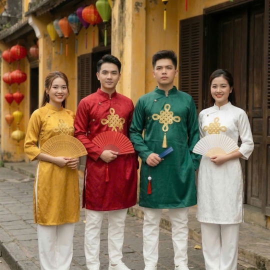 ÁO DÀI ĐỒNG TÂM NAM NỮ