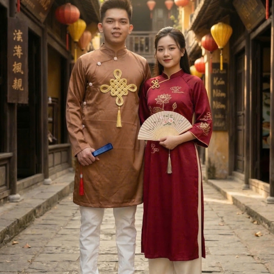 ÁO DÀI ĐỒNG TÂM NAM NỮ