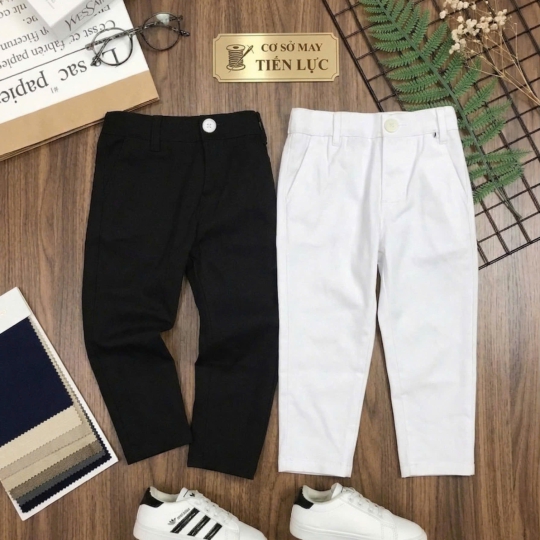 QUẦN KAKI CO GIÃN CHO BÉ TRAI VÀ BÉ GÁI