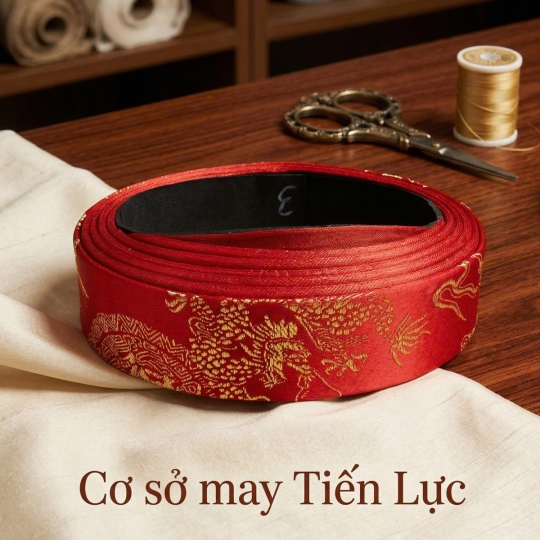 KHĂN ĐÓNG ĐỘI ĐẦU NAM HOA VĂN RỒNG