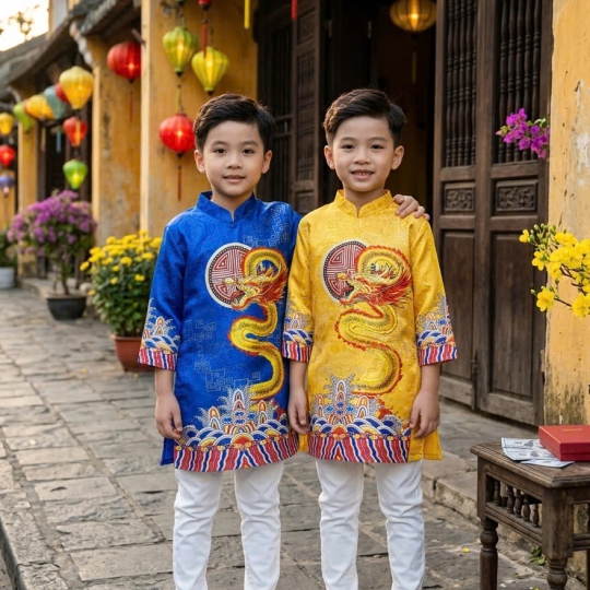 ÁO DÀI CÁCH TÂN CHẤT VẢI GẤM