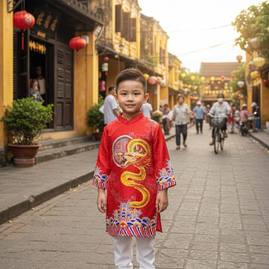 ÁO DÀI CÁCH TÂN CHẤT VẢI GẤM