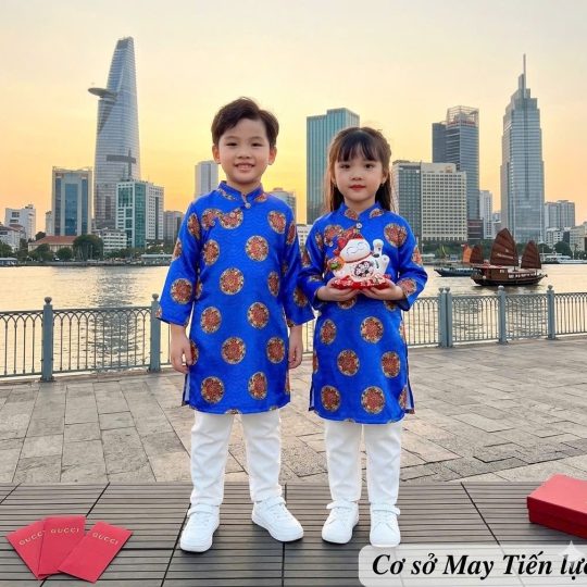 ÁO DÀI GẤM THÁI TUẤN