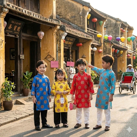 ÁO DÀI GẤM THÁI TUẤN