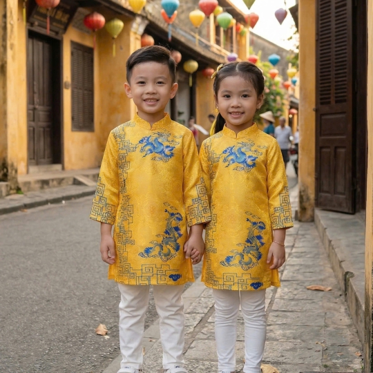 ÁO DÀI CÁCH TÂN RỒNG BAY