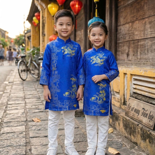 ÁO DÀI CÁCH TÂN RỒNG BAY